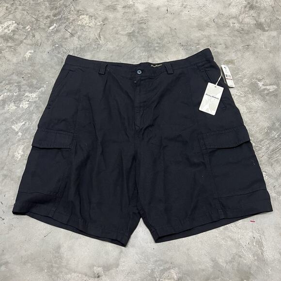 NWT TOMMY BAHAMA KEY GRIP BLUE TAHOE 9.5 CARGO TENCEL COTTON SHORTS MENS 42 - Picture 1 of 9